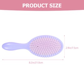 Vaguelly Macaron Color Massage Combs Set of 2 Detangling Hair Combs for Women Plastic Hair Brushes for Scalp Massage Travel-Friendly Styling Tools