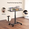 NICECOZY Mobile Standing Desk, Small Standing Rolling Desk, Portable Laptop