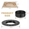 4 Inch Grate Kit Champagne Bronze Shower Drain with ABS