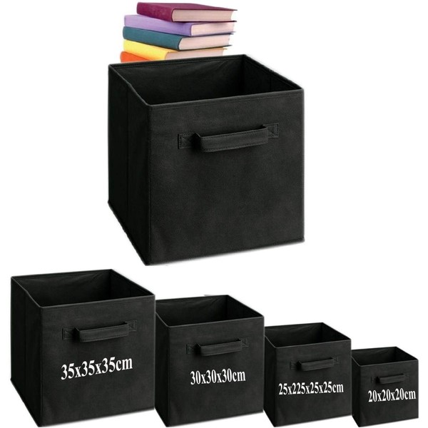 A406 2x Foldable Storage Boxes Storage Cube Boxes Storage Basket