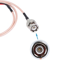 XMSJSIY BNC male to Dupont Wire Test Leads Cable Connector Adapter Extension Wire (Red+Black)-1 pcs (male to male)