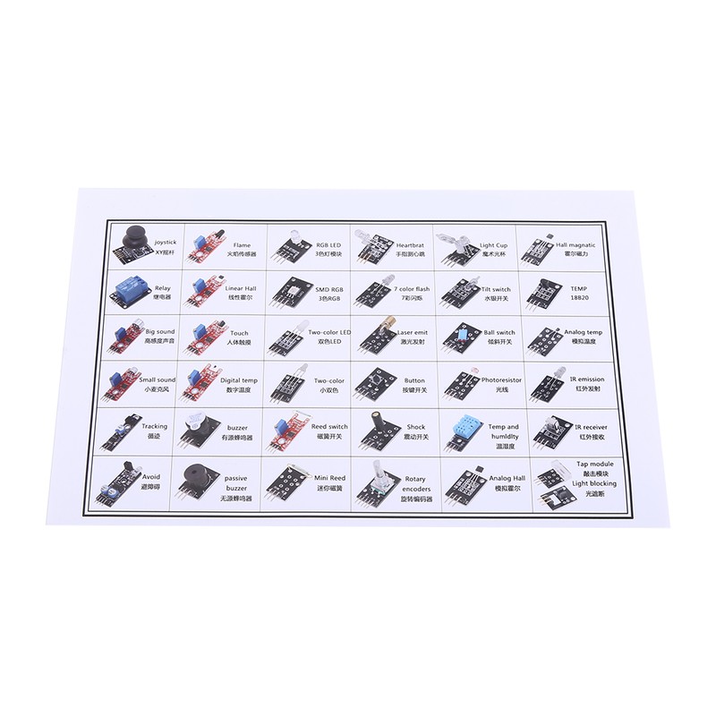 Ultimate 37 in 1 Sensor Modules Kit for MCU Education