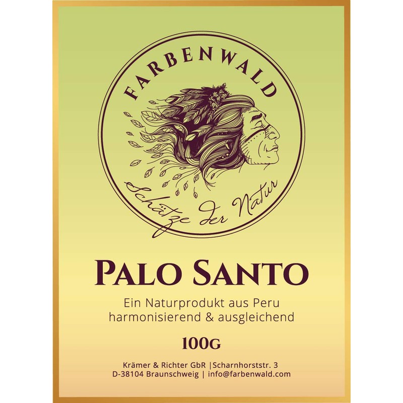 Farbenwald - Palo Santo, 100g, feine Scheite, aus Peru, zum