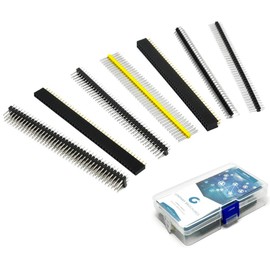 Gikfun 7 Kinds of 2.54mm Breakaway PCB Board 40 Pin Header Kit for Arduino Proto Shield (Pack of 48pcs) EK8402C