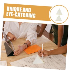 VILLFUL 2Pcs Acrylic Triangle Ruler for Quilting and Sewing Patchwork Cutting Template Easy to Use Measurement Tool for DIY Projects and Tailoring