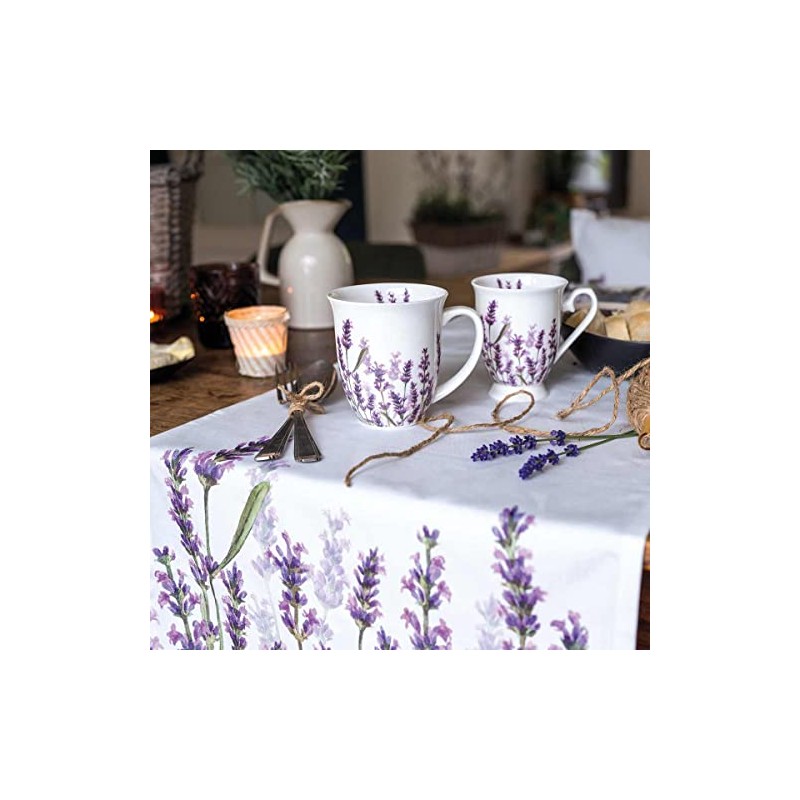 Ambiente Coffee Cup Lavender Shades White 400 ml Tea Cup