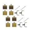 XYT WORLD 4 Pairs Full-Metal Bicycle Bike Disc Brake Pads