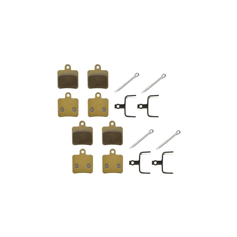 XYT WORLD 4 Pairs Full-Metal Bicycle Bike Disc Brake Pads