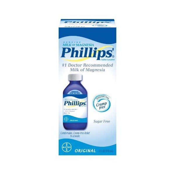 Phillips Original Milk of Magnesia Laxatives, 4 oz.
