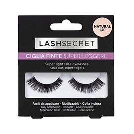 Lash Secret Natural - Reusable Fake Eyelashes with Glue for a Natural Effect - False Lashes Ideal for Daily Use - Natural 140