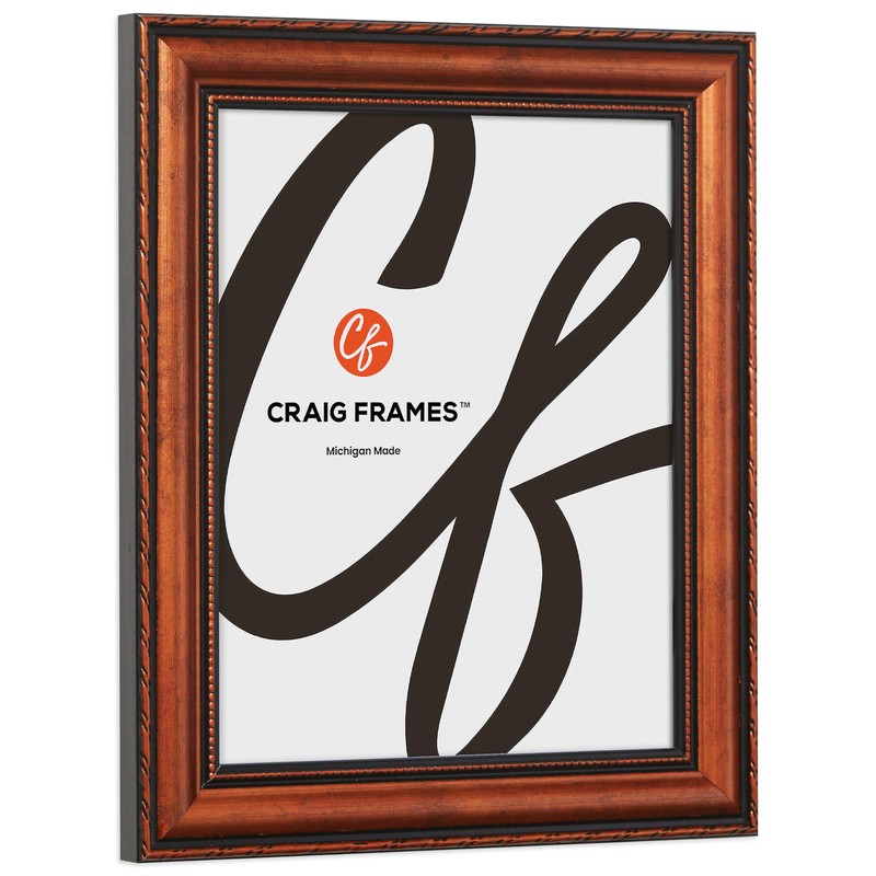 Craig Frames Victoria, 11x14 Picture Frame, Ornate Copper, Set of