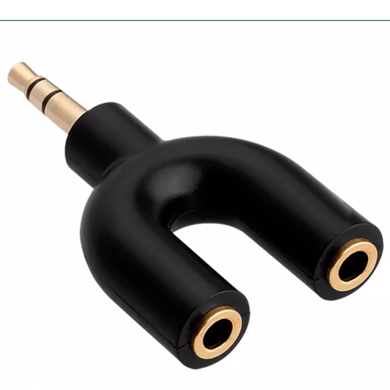 Mercader Digital 3 Pz Divisor Splitter Audio 3.5mm Doble Auxiliar