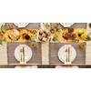 DII Variegated Tabletop Collection, Placemat Set, 13x19, Mushroom, 6 Piece