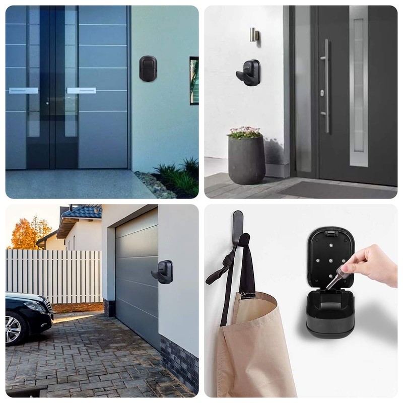 BTNEEU Key Safe Wall Mounted Outdoor, Key Safe with Number