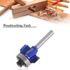 Mesee 4-Teeth R1 Round Over Router Bit, 1/4 Inch Shank