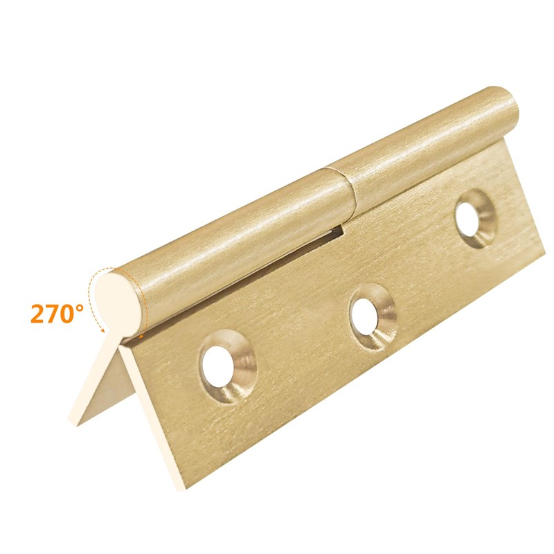 BAMI-LEE House Lift Off Hinge, 2pc Solid Brass Detachable Right