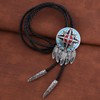 Amadw Bolo Tie Dreamcatcher Indian Feather Western Cowboy Tie Costume