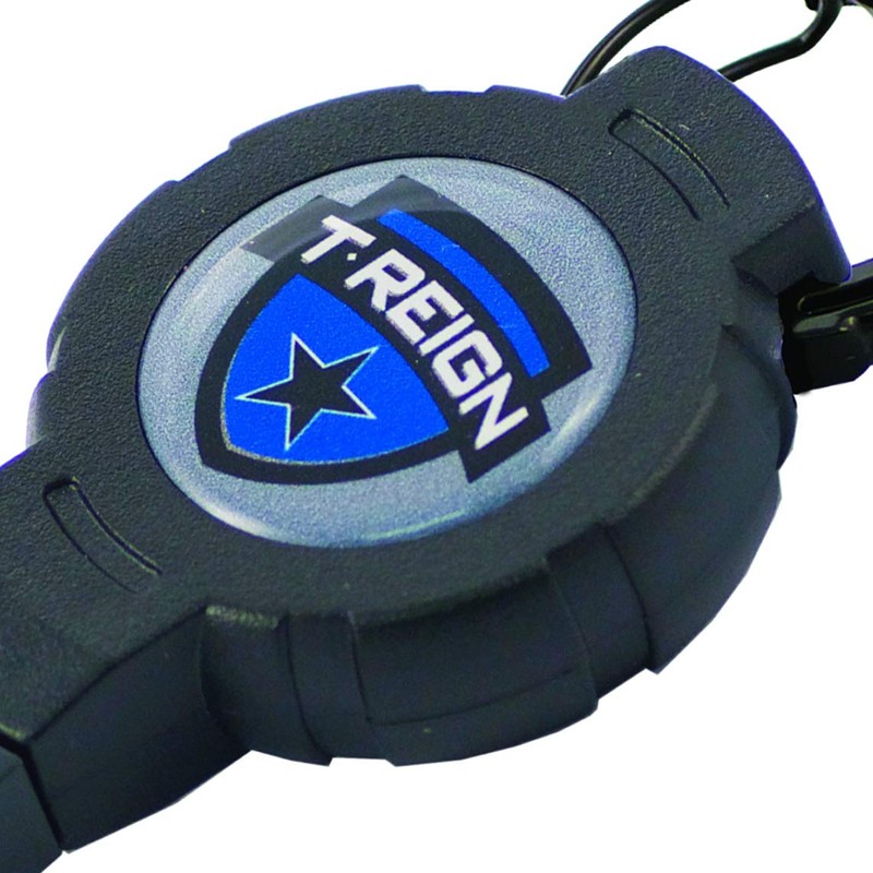 T-REIGN Outdoor Medium Retractable Gear Tether, Carabiner, 36' Kevlar Cord,