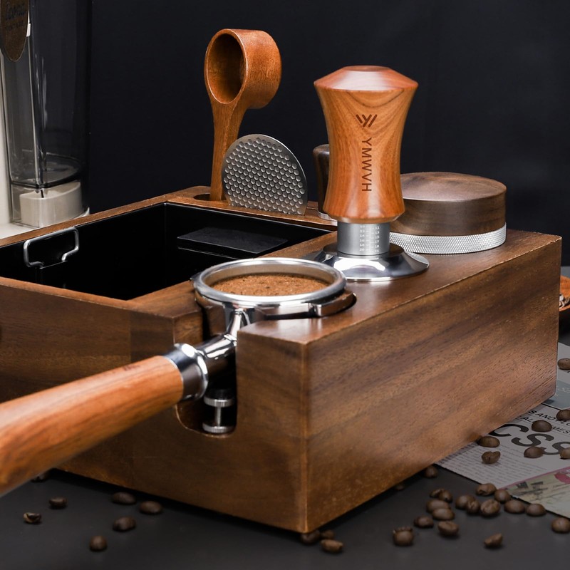 V5 Espresso Tamper, 58.3MM 2 Spring-Loaded Calibrated Tamper with Stainless
