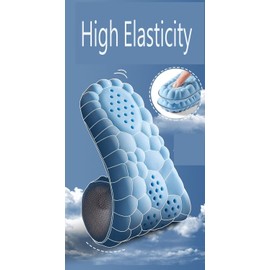 Cloud Insoles for Men Women,4D Cloud Technology Insole, Cloudstride 4D Insoles, Super Soft Cloud Step Insoles, U-Shape Memory Foam Insoles (Blue, Men 8-8.5/Women 9.5-10)