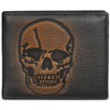 DK86 Skull Bifold Wallet for Men RFID Blocking Full Grain