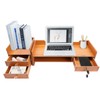 ILWorkTLs Computer Desktop Monitor Stand With 3 Drawer,Desk Organizer Stand,Adjustable