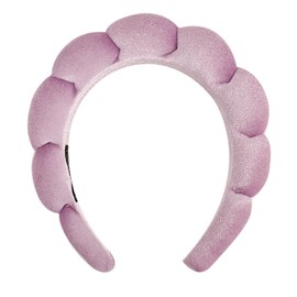 JIADEXIN Sponge Headband Sponge Towel Fabric Velvet Fabric for Hair Tie Make Up Make Up Face Washing Make Up Remover Shower Mask Spa 4 Colours One Pack 7.1in*6.6in*1.5in Ladies