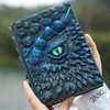 Dragon Journal Dragon Enthusiasts 3D Embossed Journal- Handcrafted Resin Dragon