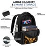 KAFFUL Kids Lion Backpack, 3D Wild Animal Bursting Design, Cool