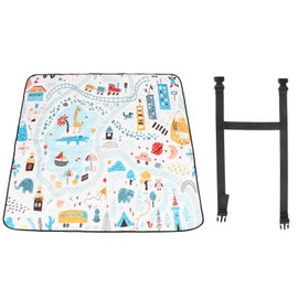 Outdoor Picnic Mat Waterproof Soft Comfortable Portable Camping Blanket for Travel Hiking L1.44 W1.44m