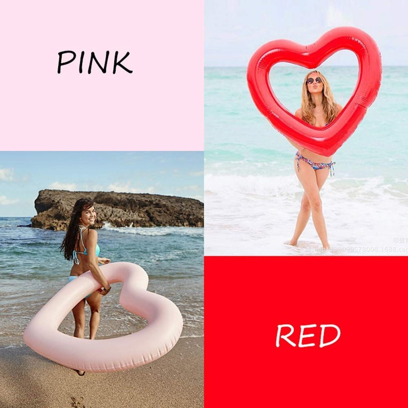 OK Basket Cute Big Heart Float, Adult Heart-Shaped Float, Perfect