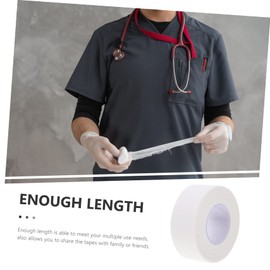 PACKOVE 10rolls Self-Adhesive Breathable Gauze Tape of Portable and Tearable Medical Bandage for First Aid Injury Support and Skin Each