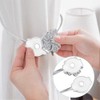Retractable Magnetic Flower Curtain Clip Buckle Belt,Holder Tie Accessories Home