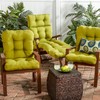 Greendale Home Fashions AZ4808-KIWI Lime 38'' x 21'' Outdoor Seat/Back