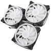 3Pcs Computer Chassis Cooling Fan Mute 6‑Pin Dual RGB Lights
