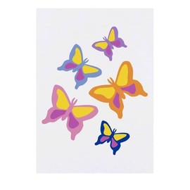 'Colourful Butterflies' Temporary Tattoo - Water Resistant, Skin-Safe, Non-Toxic Transfer (TO00081697)