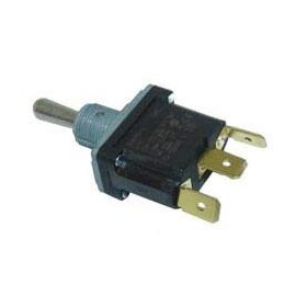 Automann Black Panel Mount 1-way Toggle Switch, Push Button, X-10, IP54, 1 Count