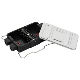 AUTOLIGHT 24 Junction Box Junction Box 8-Pin Junction Box for Trailers, Motorhomes, Caravans, Cars Made of Aluminium/Plastic Splash-proof