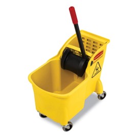 Rubbermaid Commercial 738000YEL 31 qt. Reverse Mop Bucket/Wringer - Yellow New
