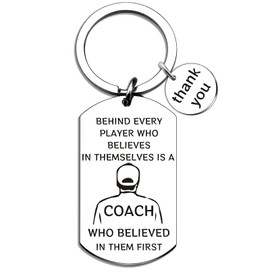 Coach Appreciation Keychain Gifts for Men Cool Thank You Coach Gifts Thoughtful Teachers Day Fathers Day Gift for Basketball Volleyball Hockey Soccer Wrestling Baseball Coaches Meaningful Team Gift