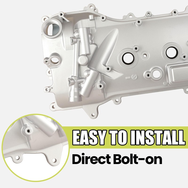 Aluminum Left Side Engine Valve Cover Compatible with 2005-2018 Toyota