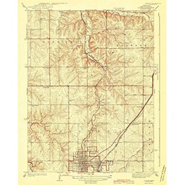 YellowMaps Olathe KS topo map, 1:31680 Scale, 7.5 X 7.5 Minute, Historical, 1943, 19.74 x 15.83 in - Polypropylene