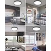 12 inch LED Flush Mount Dimmable Ceiling Light Fixture, Hepside