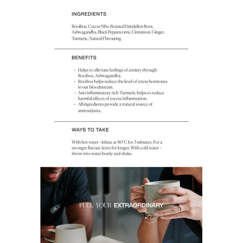 MISSION - Calm Tea - Rooibos Tea with Cocoa &