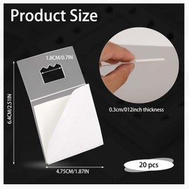 20 Pack Picture Hangers Adhesive Plastic Sawtooth Adhesive Picture Hanger No Nail Picture Hangers Adhesive Foamboard Hanger