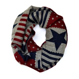 American Flag Element Knit Infinity Scarf