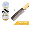 Stainless Steel Folding Comb, Pocket Comb for Men and Women,
