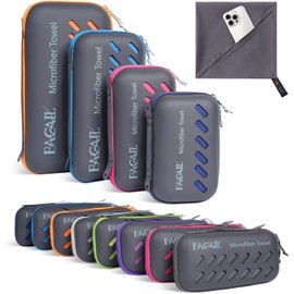 Bagail Microfibre Towel, Compact, Ultra-Light, Quick-Drying, with Breathable EVA Case, Sports Towel, Beach Towel, Travel Towel, Bath Towel