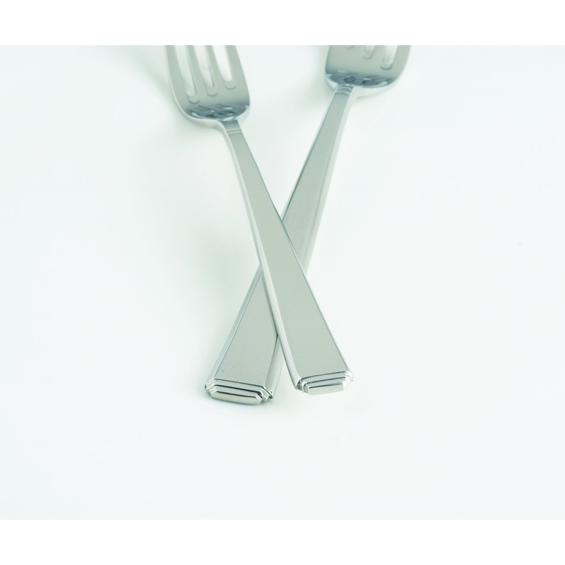 Fortessa Scalini 18/10 Stainless Steel Flatware, 5 Piece Place Setting