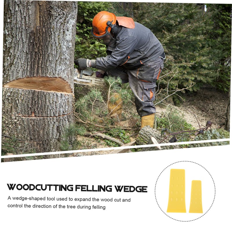 ORFOFE Plastic Tree Felling Wedges 4pcs Set for Logging and